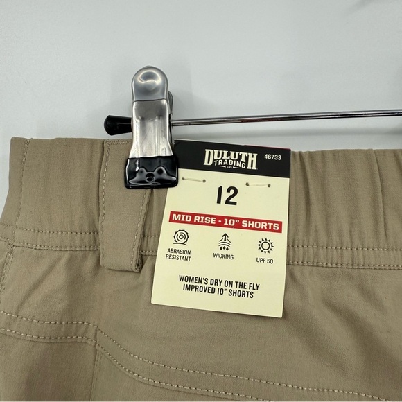 Duluth Trading Co Dry on the Fly Improved Mid Rise 10" Outdoor Hiking Shorts 12 - Picture 11 of 11